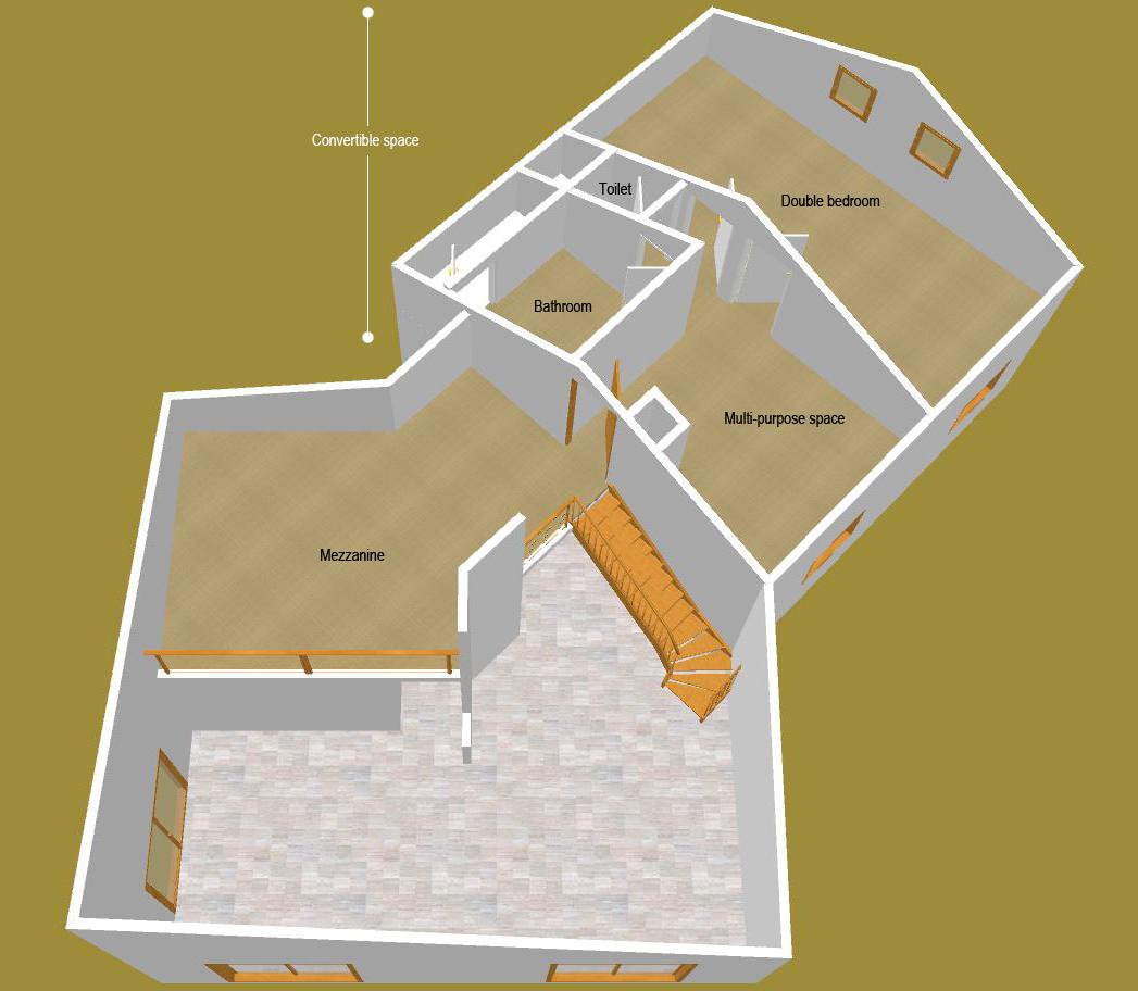 Upper floor plan